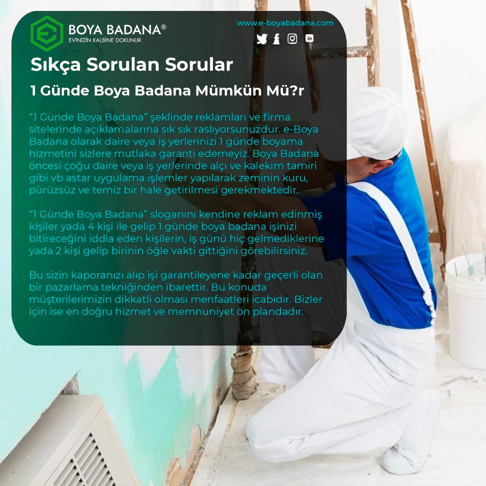 Profesyonel Boyacı: Ev ve İşyeriniz İçin Uzman Çözümler